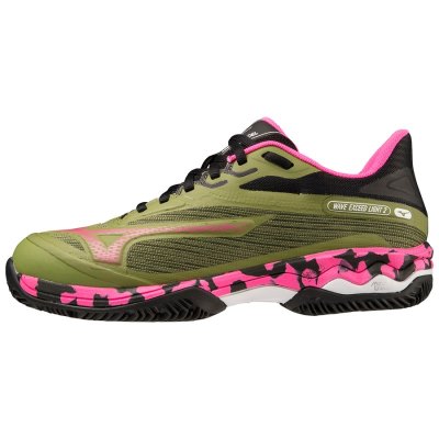 Zapatillas Padel Mizuno WAVE Exceed Light 2 Padel Mujer - Verdes / Rosas / Negros - Chile M196BTDMR